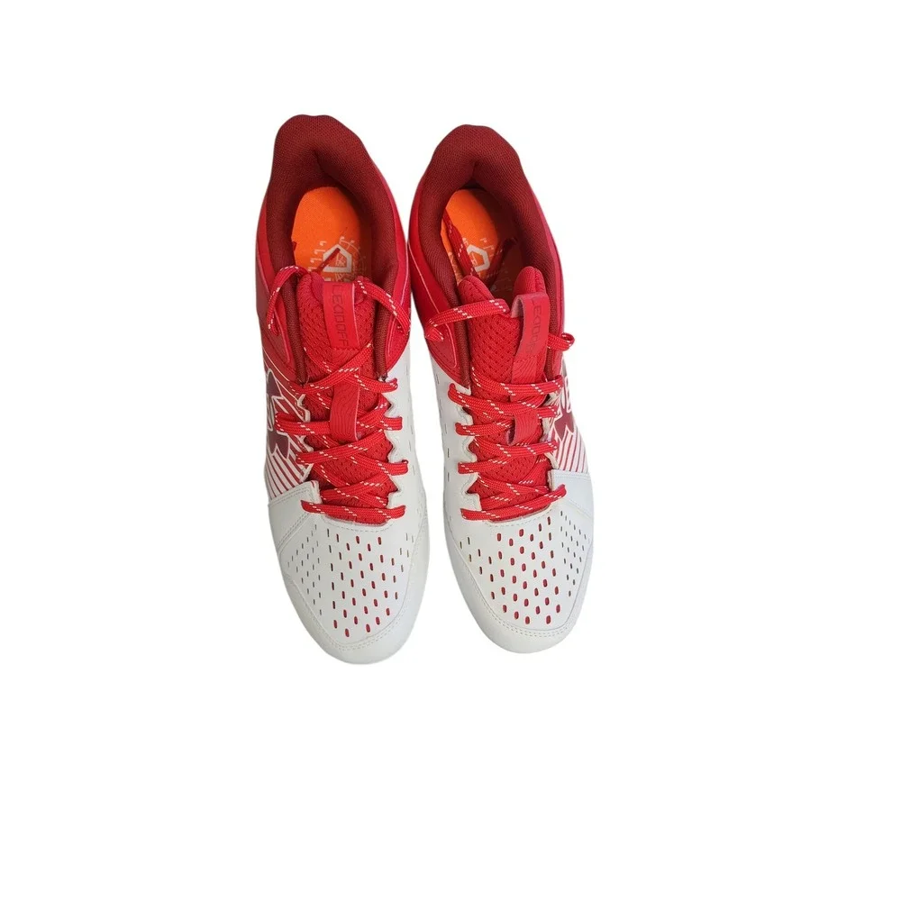 Under‎ Armour Leadoff Baseball Cleats Mens 12 Red White Excellent